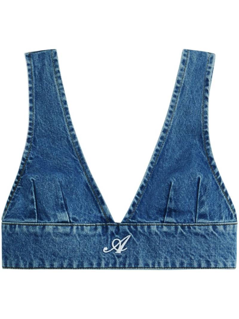 Axel Arigato Jules denim bra top - Blue von Axel Arigato