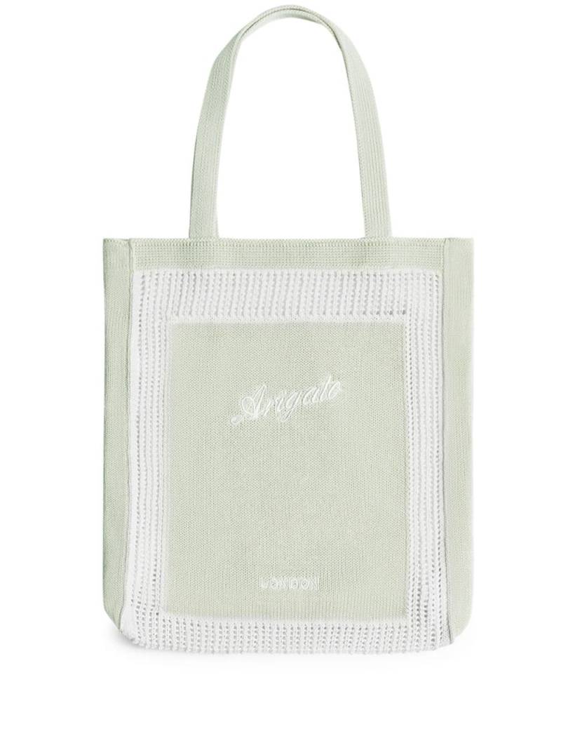 Axel Arigato Oceane Knitted Shopper Tote Bag - Green von Axel Arigato