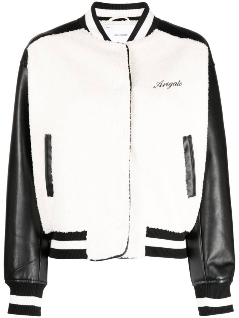 Axel Arigato Saul faux-shearling bomber jacket - White von Axel Arigato