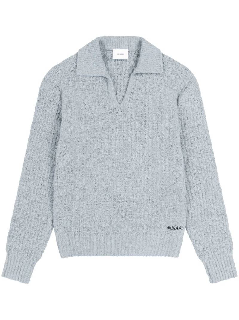 Axel Arigato Scale polo sweater - Blue von Axel Arigato