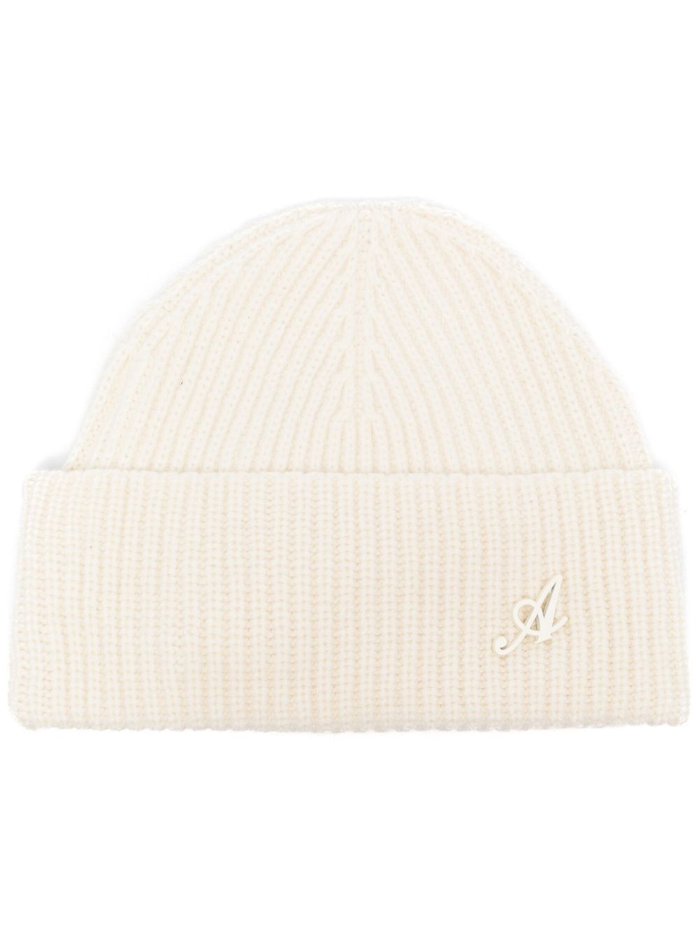 Axel Arigato Signature ribbed-knit beanie - White von Axel Arigato