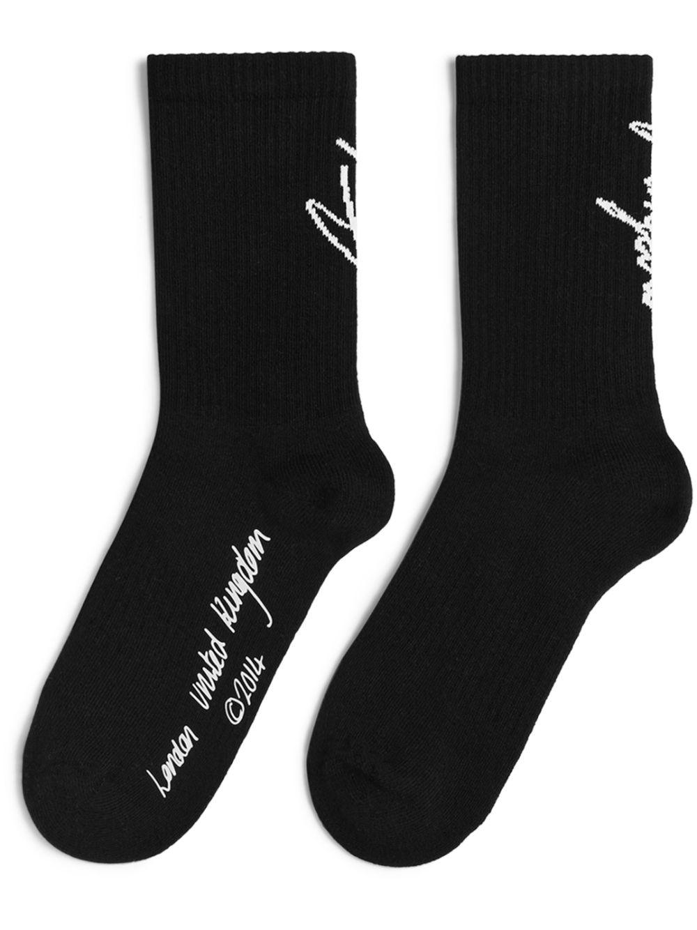 Axel Arigato Soho logo-jacquard socks - Black von Axel Arigato