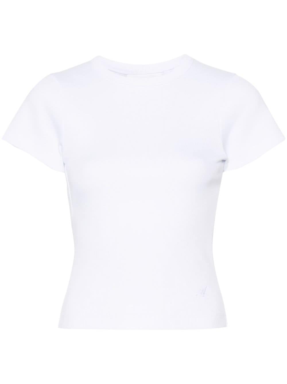 Axel Arigato cut-out ribbed T-shirt - White von Axel Arigato