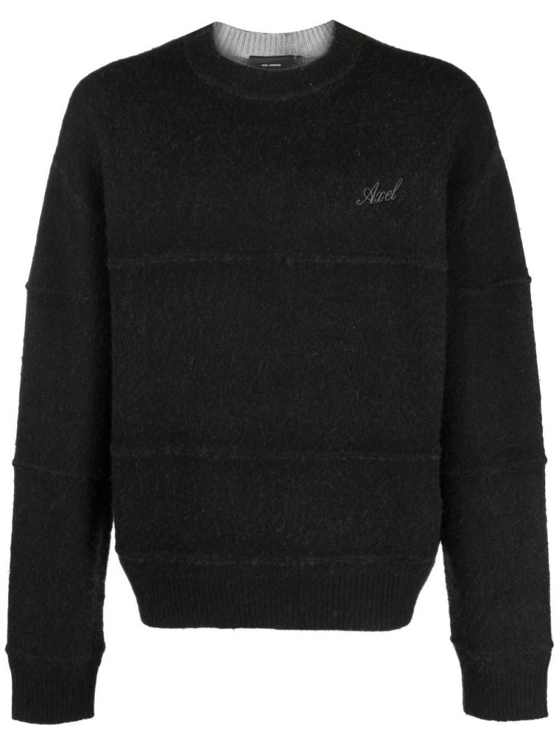 Axel Arigato logo-embroidered knitted jumper - Black von Axel Arigato