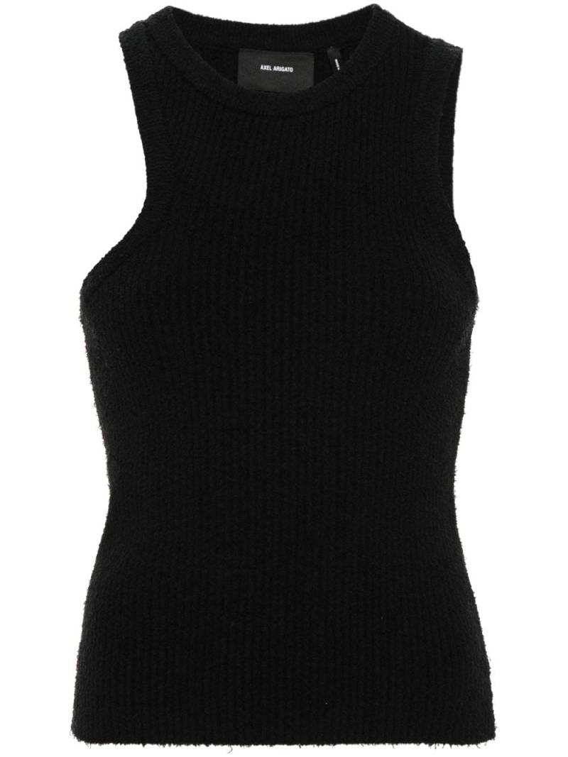 Axel Arigato ribbed-knit asymmetric tank top - Black von Axel Arigato