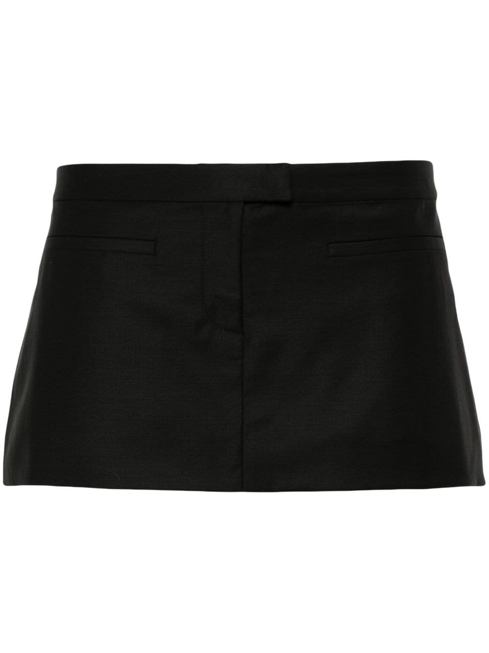 Aya Muse virgin wool-blend miniskirt - Black von Aya Muse