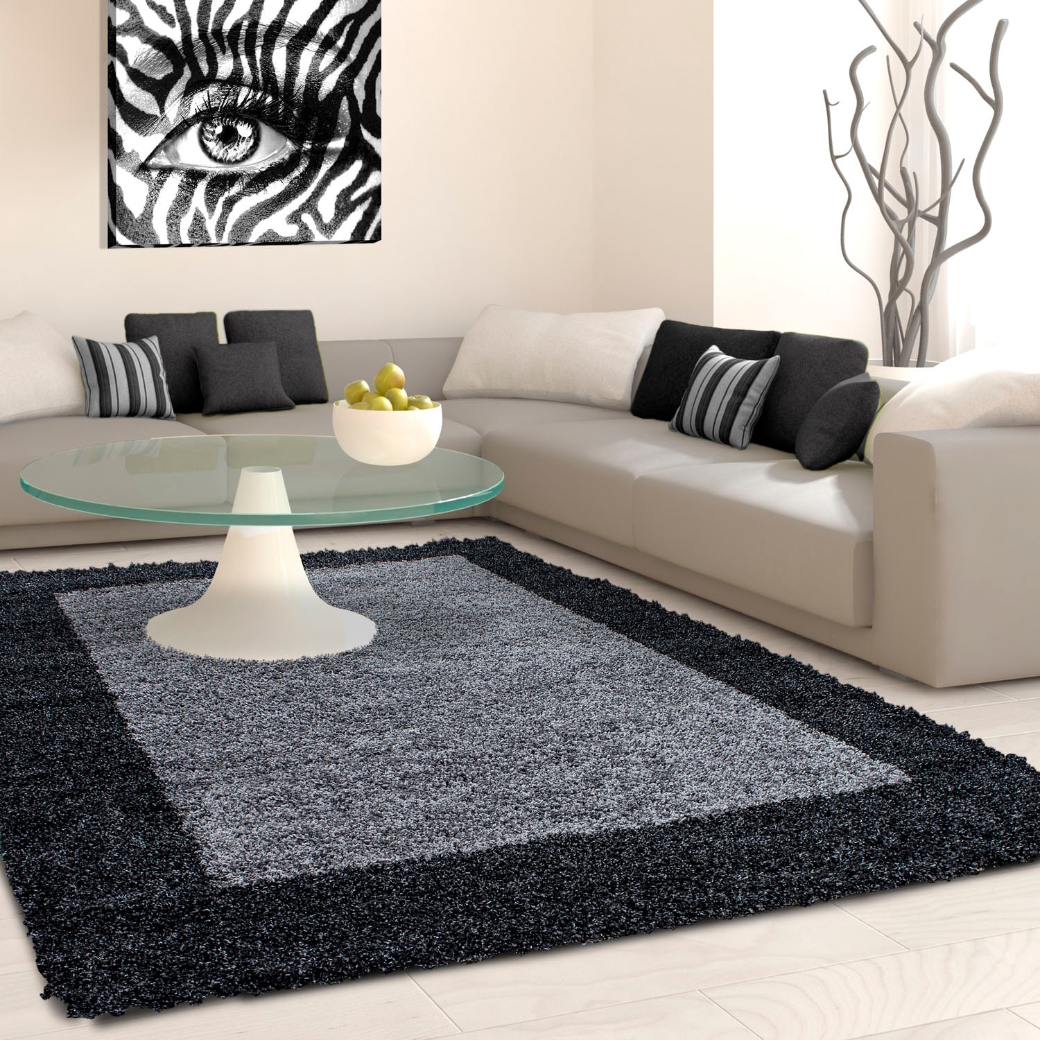 Ayyildiz Teppiche Hochflor-Teppich »Life Shaggy 1503«, rechteckig, Wohnzimmer von Ayyildiz Teppiche