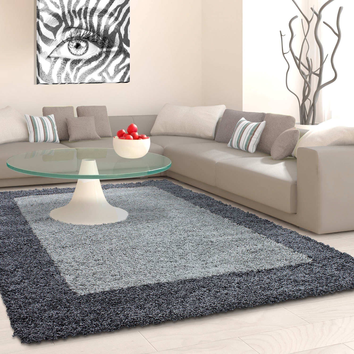 Ayyildiz Teppiche Hochflor-Teppich »Life Shaggy 1503«, rechteckig, Wohnzimmer von Ayyildiz Teppiche