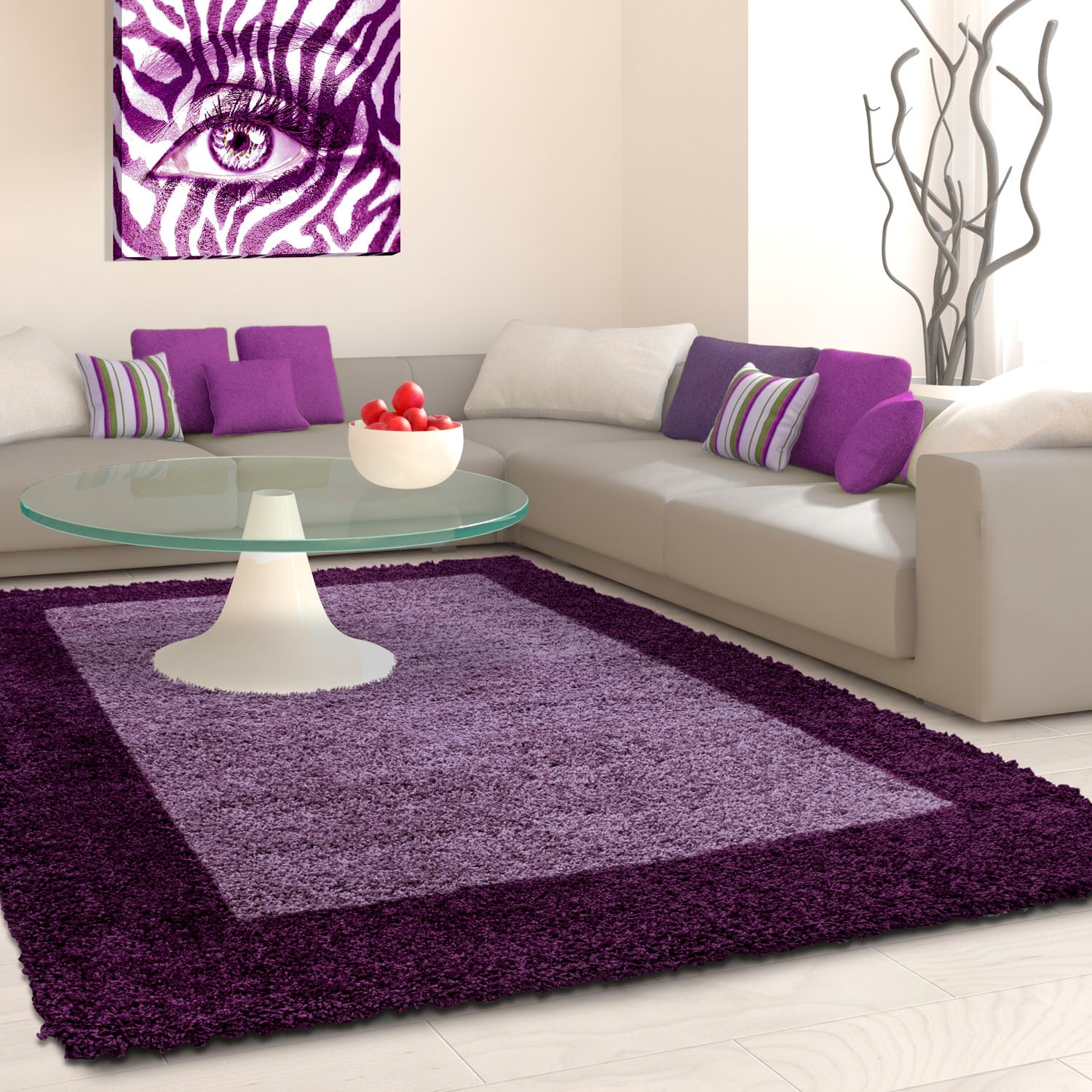 Ayyildiz Teppiche Hochflor-Teppich »Life Shaggy 1503«, rechteckig, Wohnzimmer von Ayyildiz Teppiche