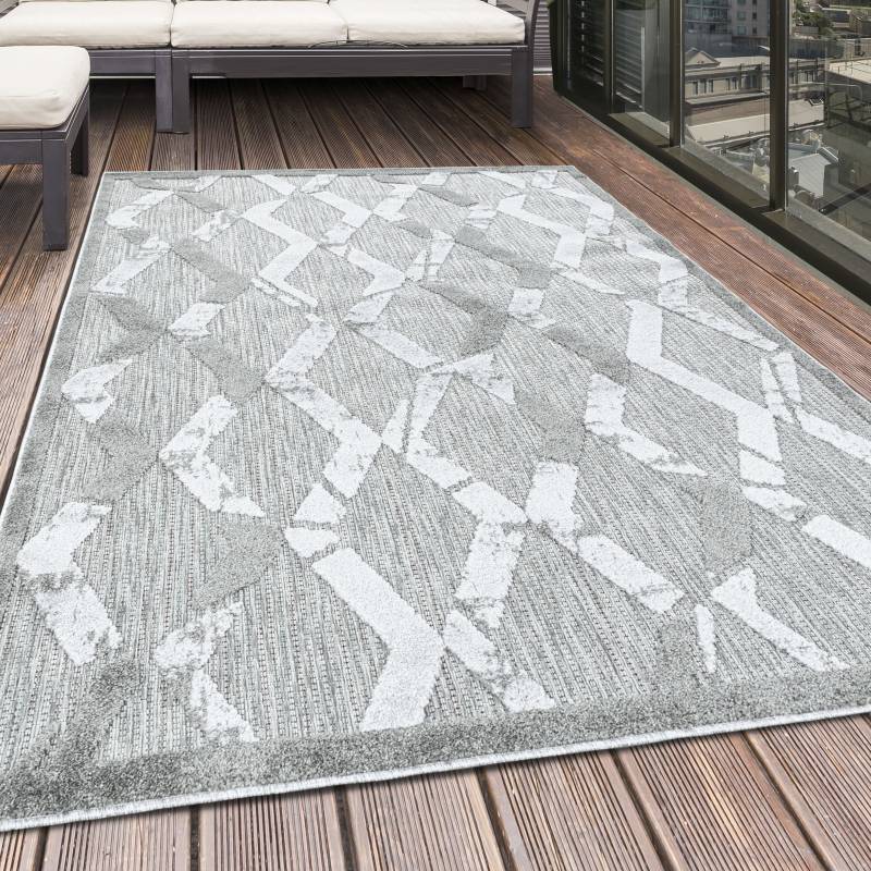 Ayyildiz Teppiche Teppich »BAHAMA 5158,AYYILDIZ TEPPICHE,BAHA«, rechteckig, 8 mm Höhe, Flachflor mit Hoch-Tief-Struktur, In-und Outdoor geeignet von Ayyildiz Teppiche