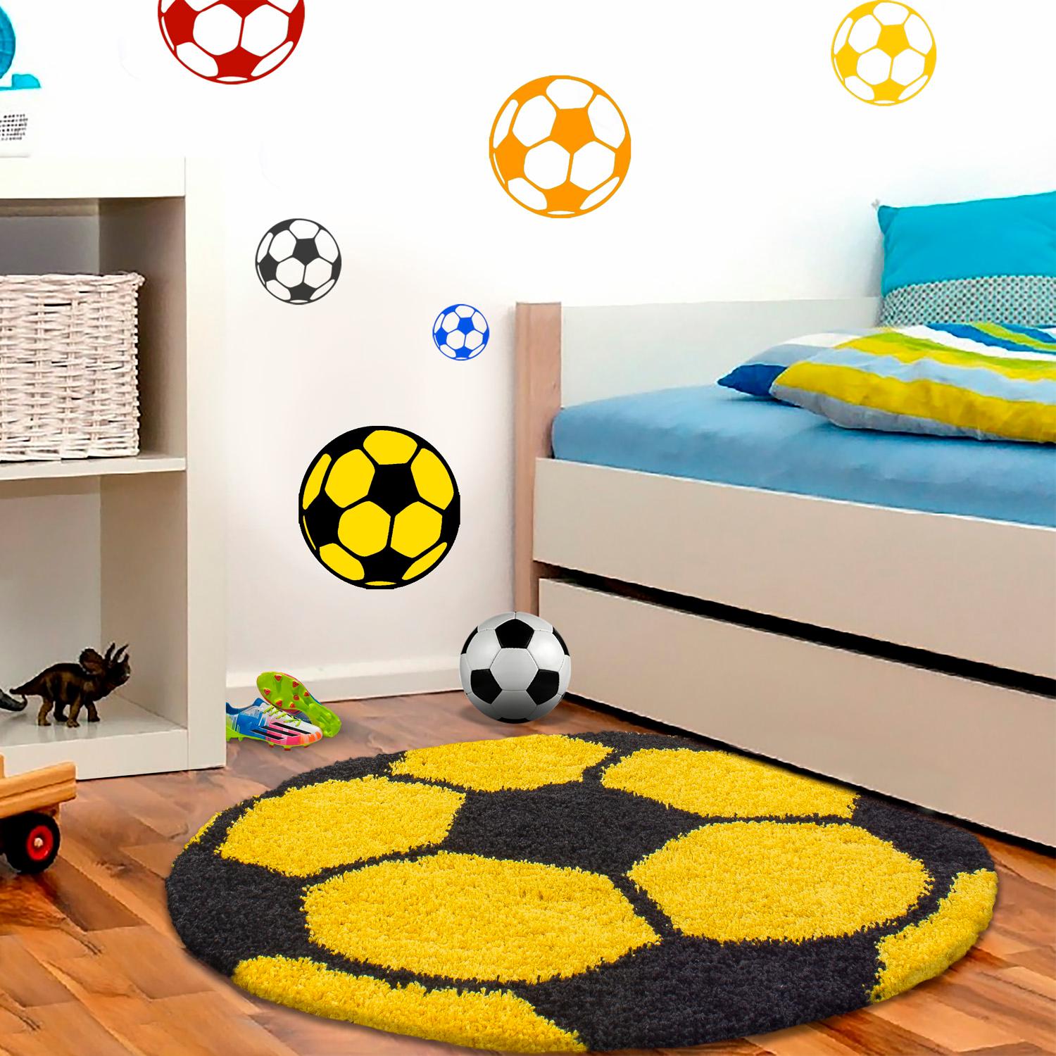 Ayyildiz Teppiche Kinderteppich »Fun 6001«, rund, Fussball Design von Ayyildiz Teppiche