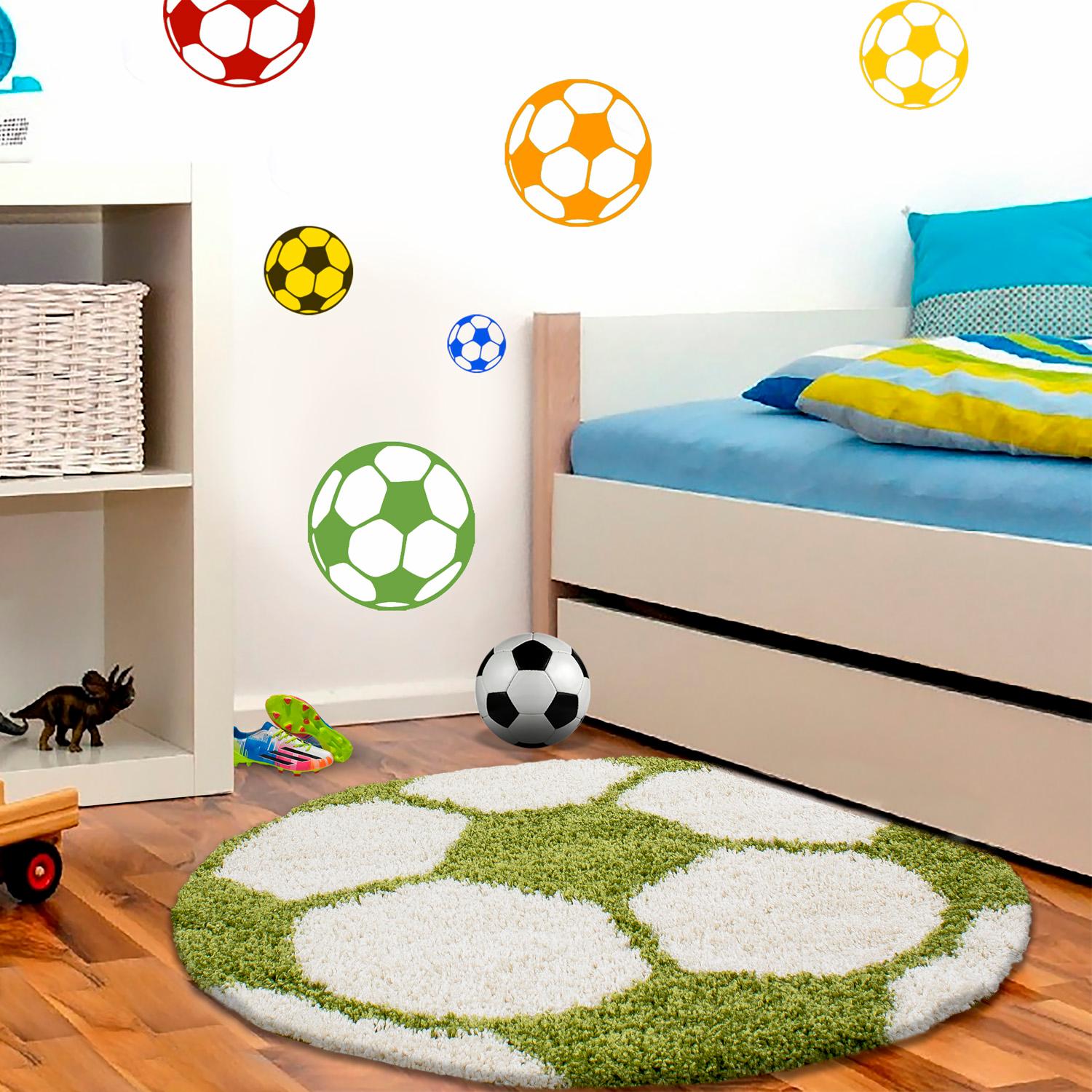 Ayyildiz Teppiche Kinderteppich »Fun 6001«, rund, Fussball Design von Ayyildiz Teppiche