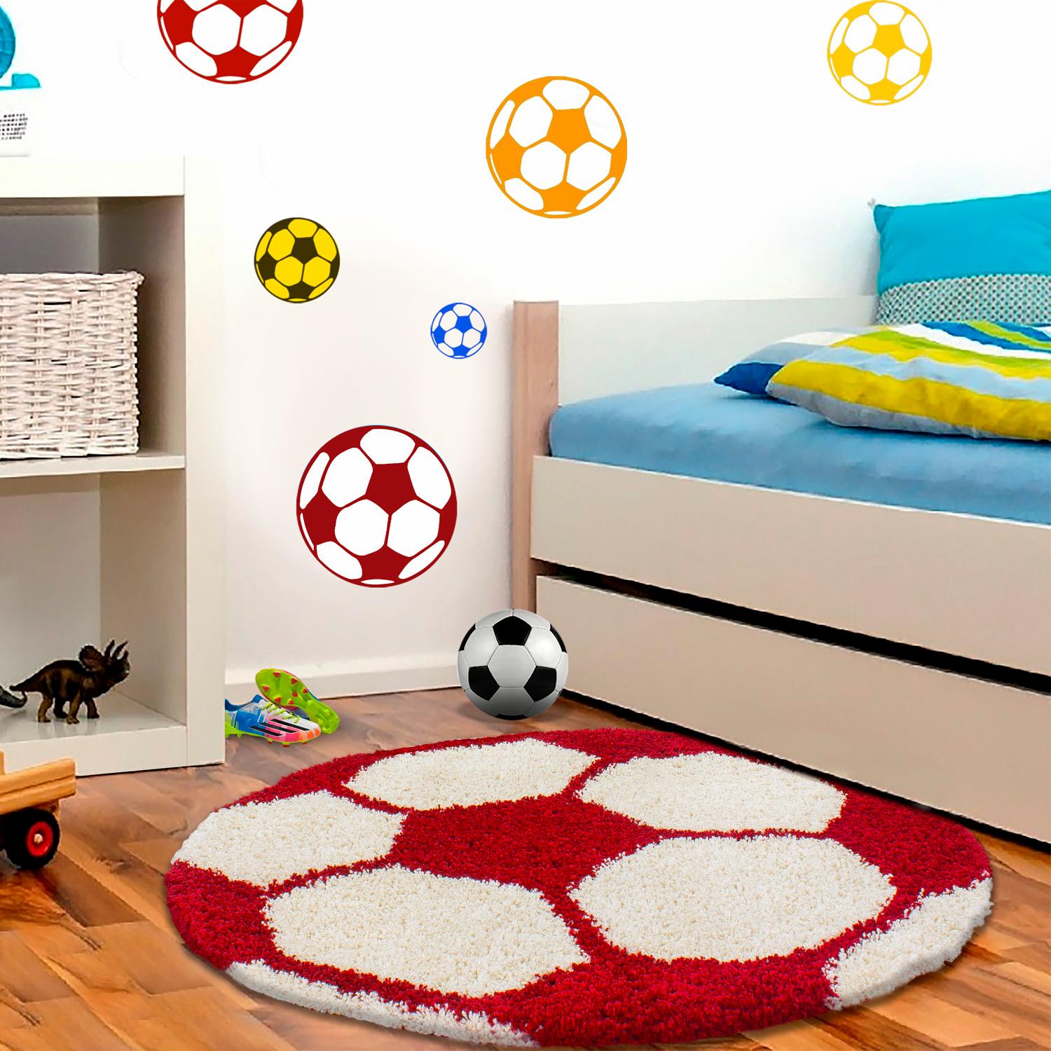 Ayyildiz Teppiche Kinderteppich »Fun 6001«, rund, Fussball Design von Ayyildiz Teppiche