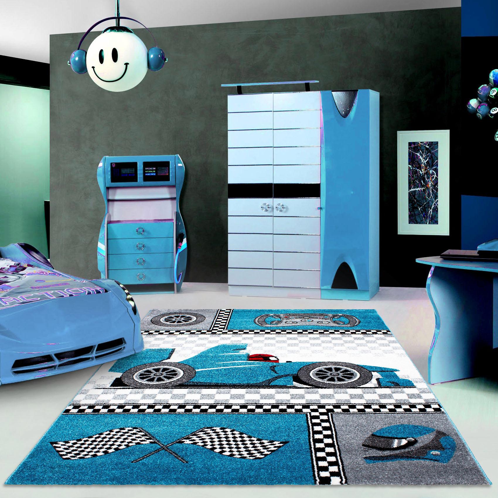 Ayyildiz Teppiche Kinderteppich »Kids 460«, rechteckig, 12 mm Höhe, Kurzflor, Motiv Rennwagen Ayyildiz Teppiche Kinderteppich »Kids 460«, rechteckig, 12 mm Höhe, Kurzflor, Motiv Rennwagen von Ayyildiz Teppiche