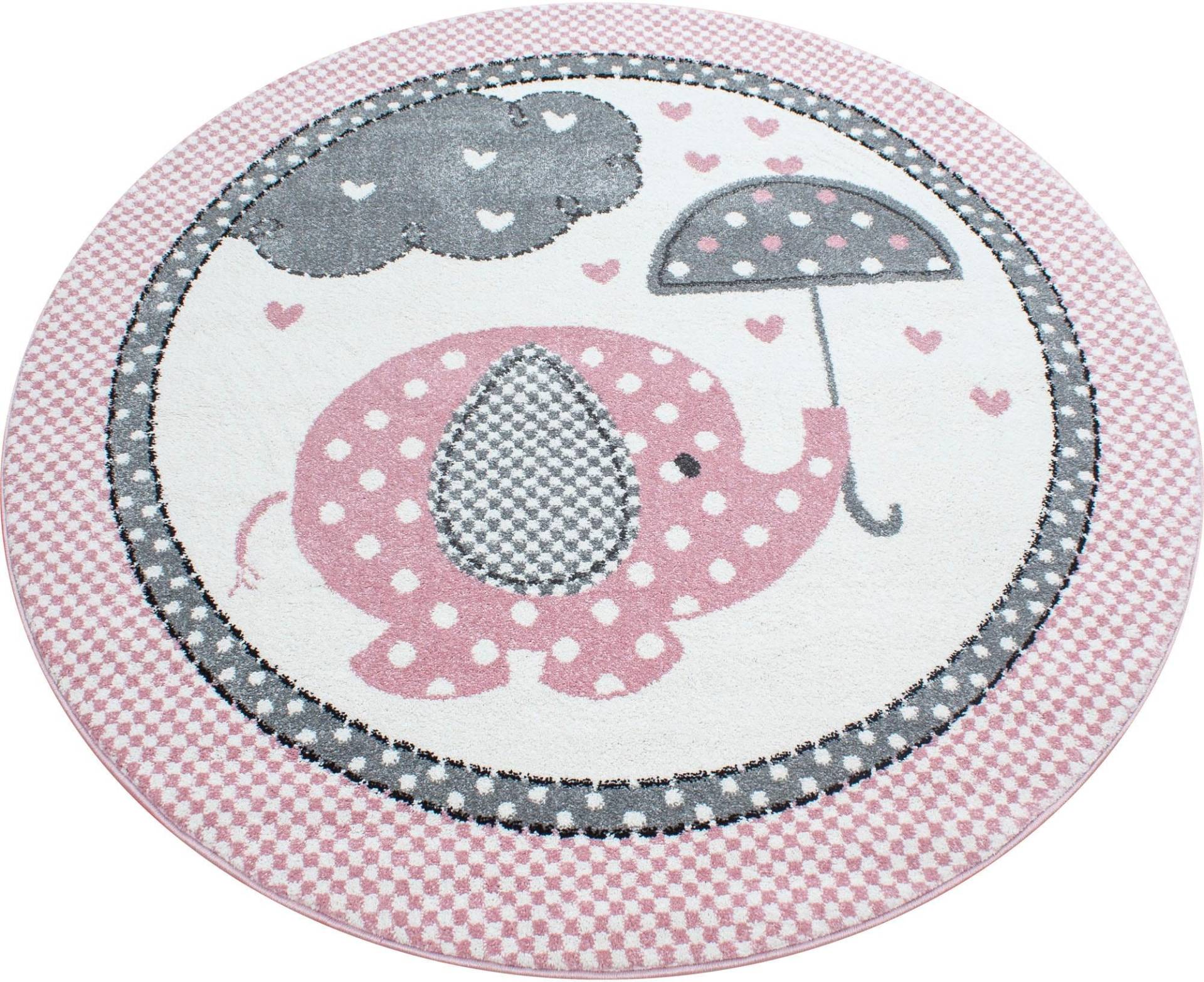 Ayyildiz Teppiche Kinderteppich »Kids 570«, rund, 12 mm Höhe, Elefanten Motiv, Kurzflor Ayyildiz Teppiche Kinderteppich »Kids 570«, rund, 12 mm Höhe, Elefanten Motiv, Kurzflor von Ayyildiz Teppiche
