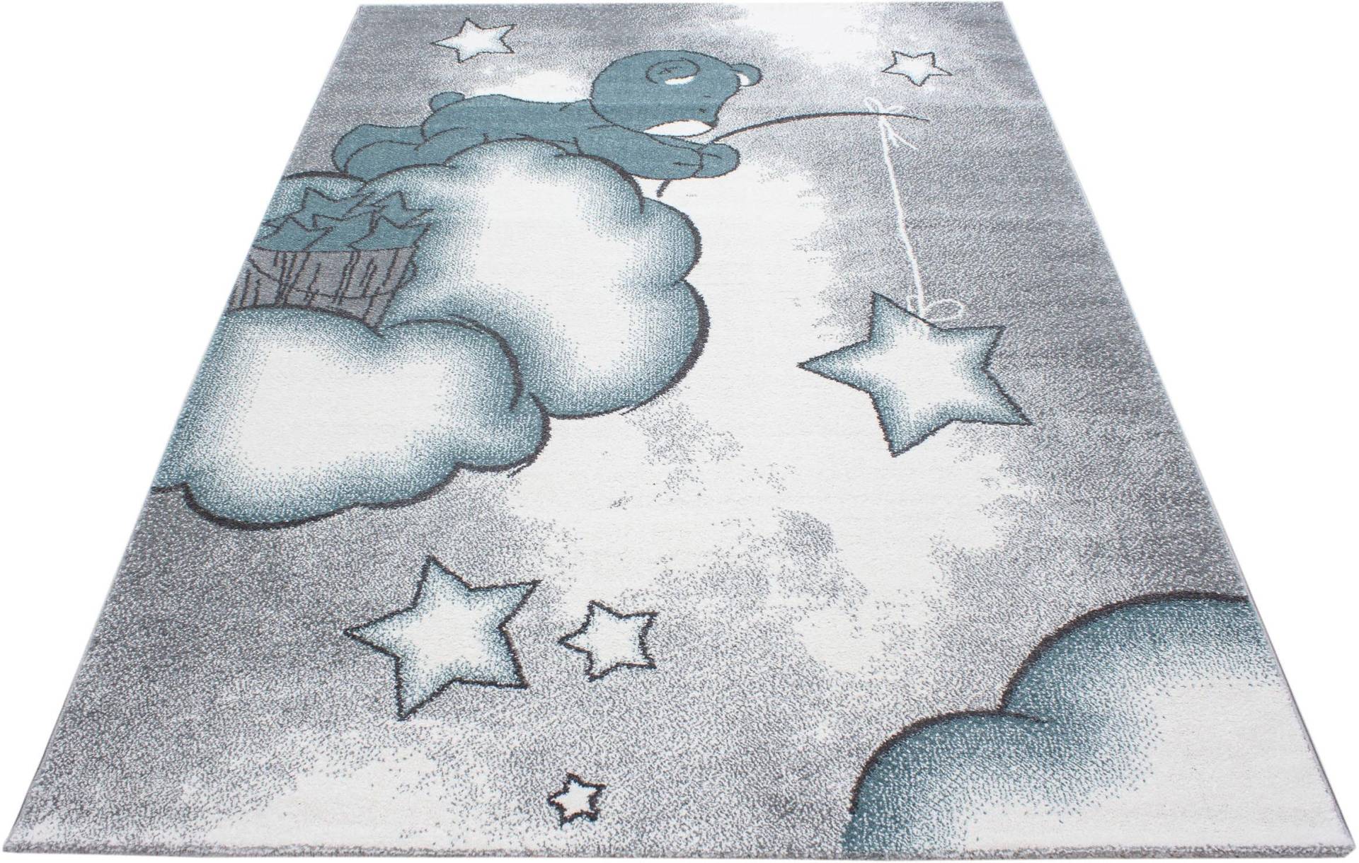 Ayyildiz Teppiche Kinderteppich »Kids 580«, rechteckig, Teddybär, Sterne Design, Kurzflor von Ayyildiz Teppiche