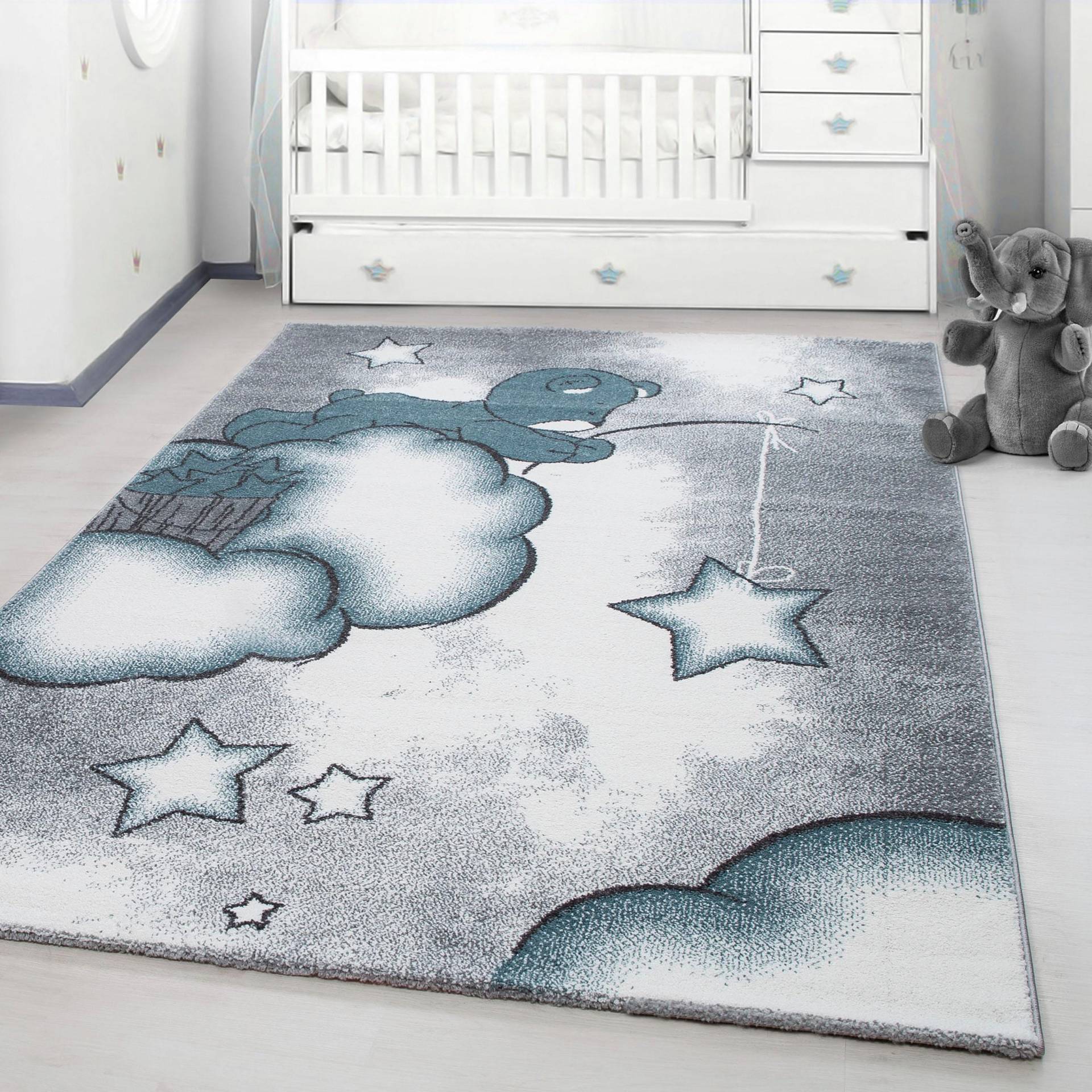 Ayyildiz Teppiche Kinderteppich »Kids 580«, rechteckig, 12 mm Höhe, Teddybär, Sterne Design, Kurzflor Ayyildiz Teppiche Kinderteppich »Kids 580«, rechteckig, 12 mm Höhe, Teddybär, Sterne Design, Kurzflor von Ayyildiz Teppiche