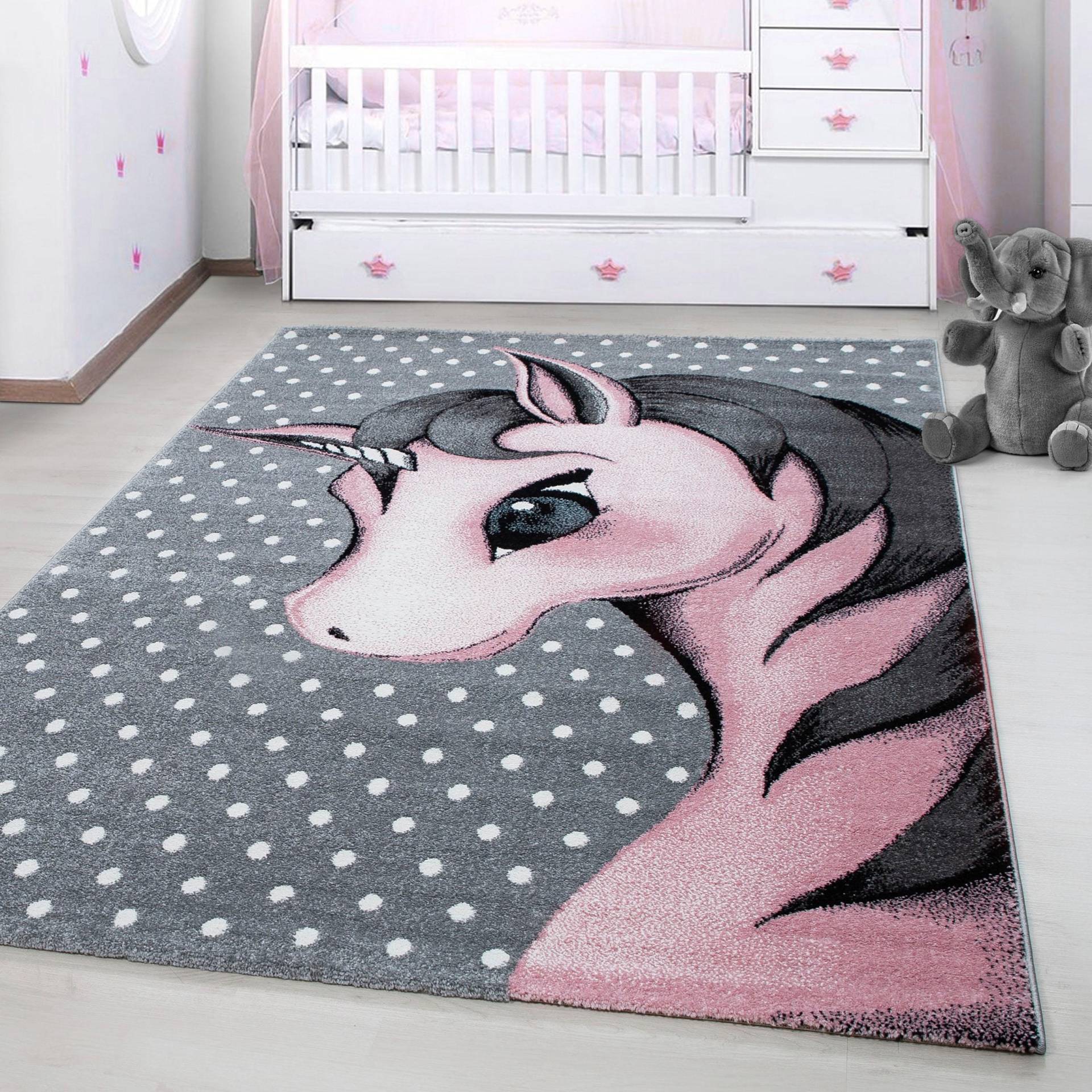 Ayyildiz Teppiche Kinderteppich »Kids 590«, rechteckig, 12 mm Höhe, Einhorn Motiv, Kurzflor Ayyildiz Teppiche Kinderteppich »Kids 590«, rechteckig, 12 mm Höhe, Einhorn Motiv, Kurzflor von Ayyildiz Teppiche