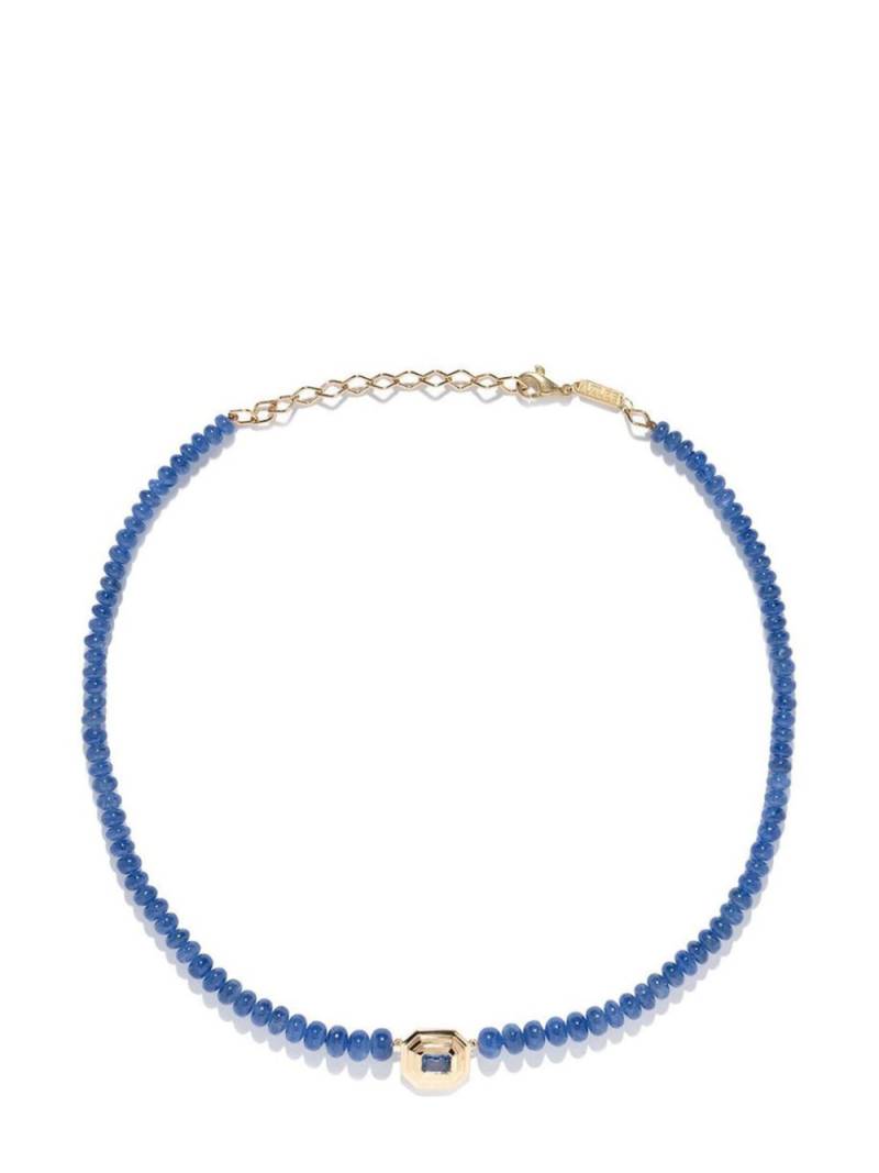 Azlee 18kt yellow gold Rich Staircase sapphire necklace von Azlee