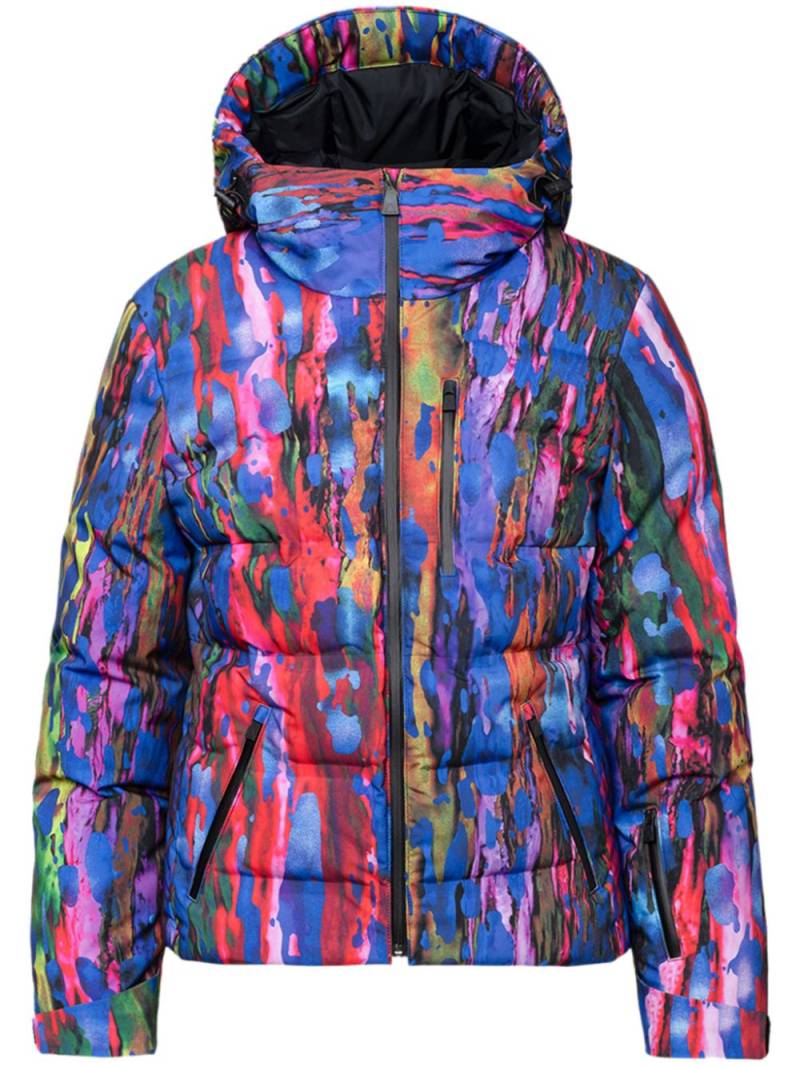 Aztech Mountain Nuke abstract-print padded jacket - Blue von Aztech Mountain