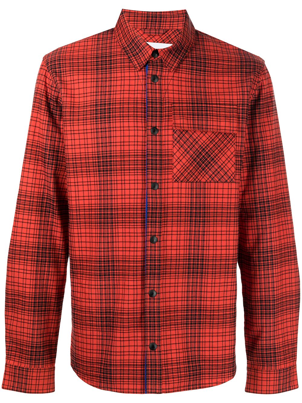 Aztech Mountain check-print long-sleeved shirt - Orange von Aztech Mountain