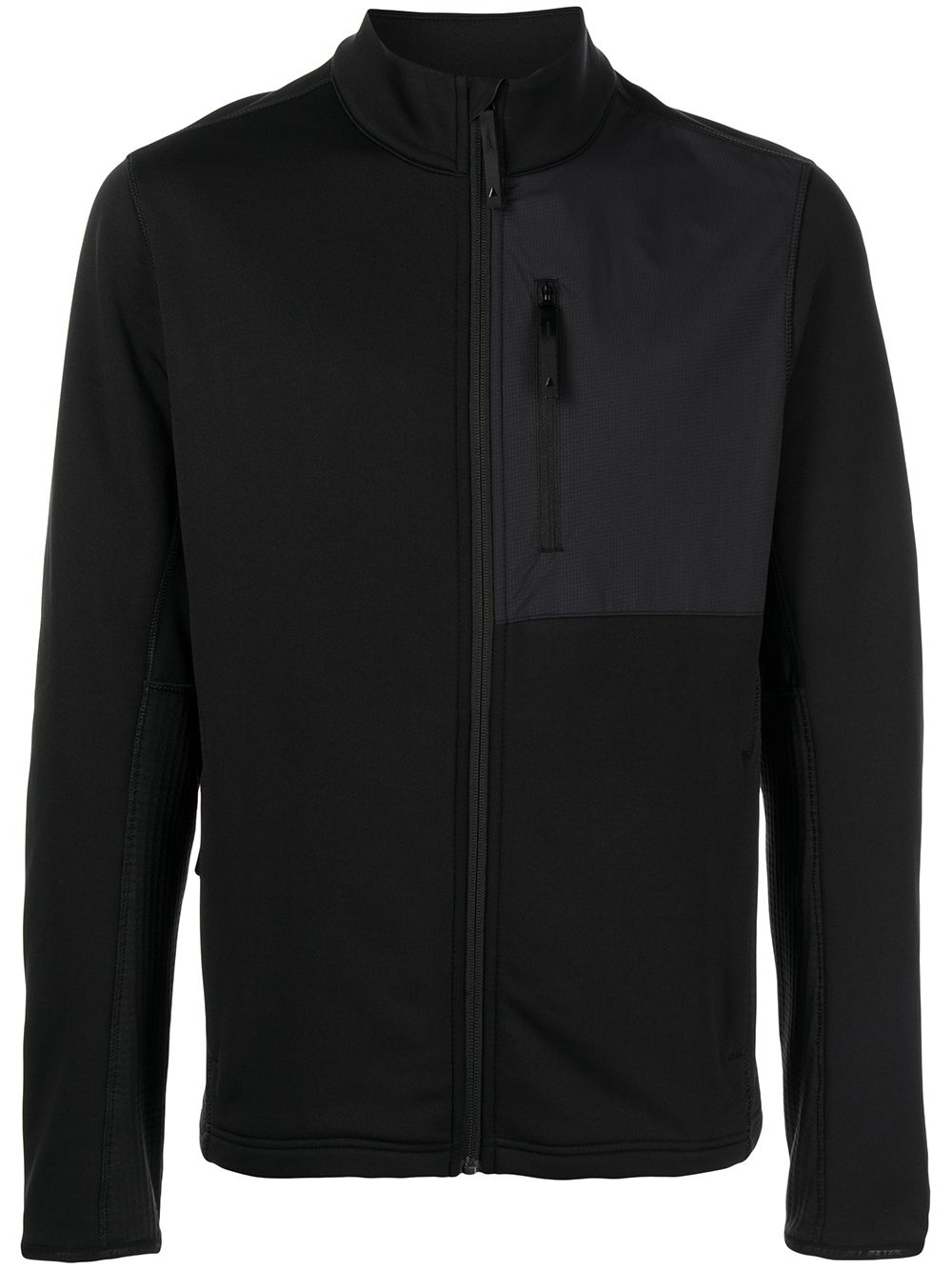 Aztech Mountain panelled full zip sweater - Black von Aztech Mountain