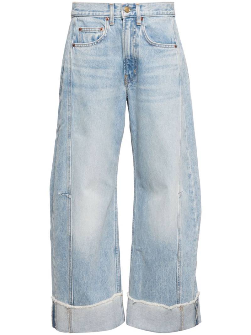 B SIDES relaxed cuffed Lasso jean - Blue von B SIDES