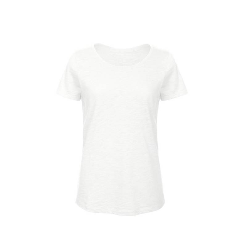 B&c Favourite Slub Tshirt, Organische Damen Weiss M von B and C