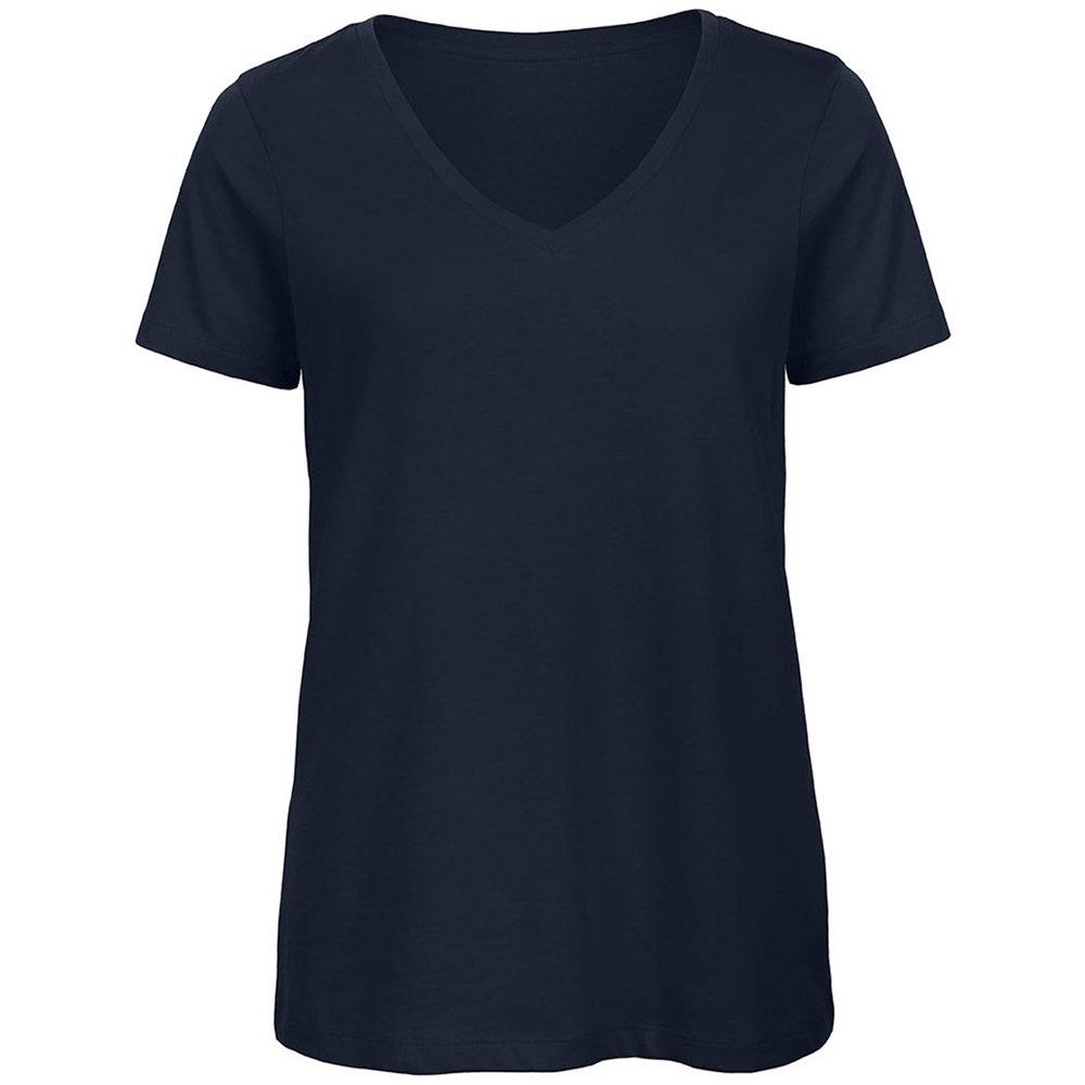 B&c Favourite Tshirt Mit Vausschnitt, Organische Damen Marine M von B and C