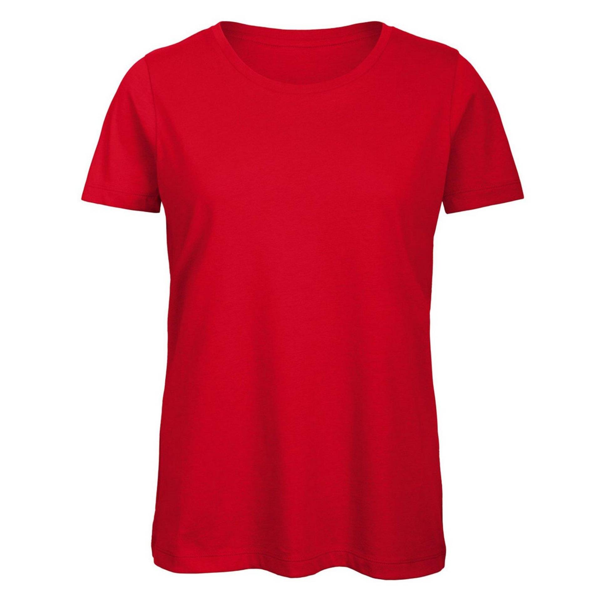 B&c Favourite Tshirt Organische Damen Rot Bunt XS von B and C