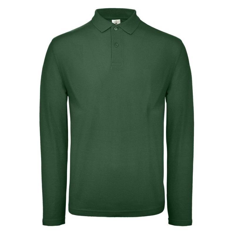 B&c Id.001 Langarm Polo Herren Grün XS von B and C