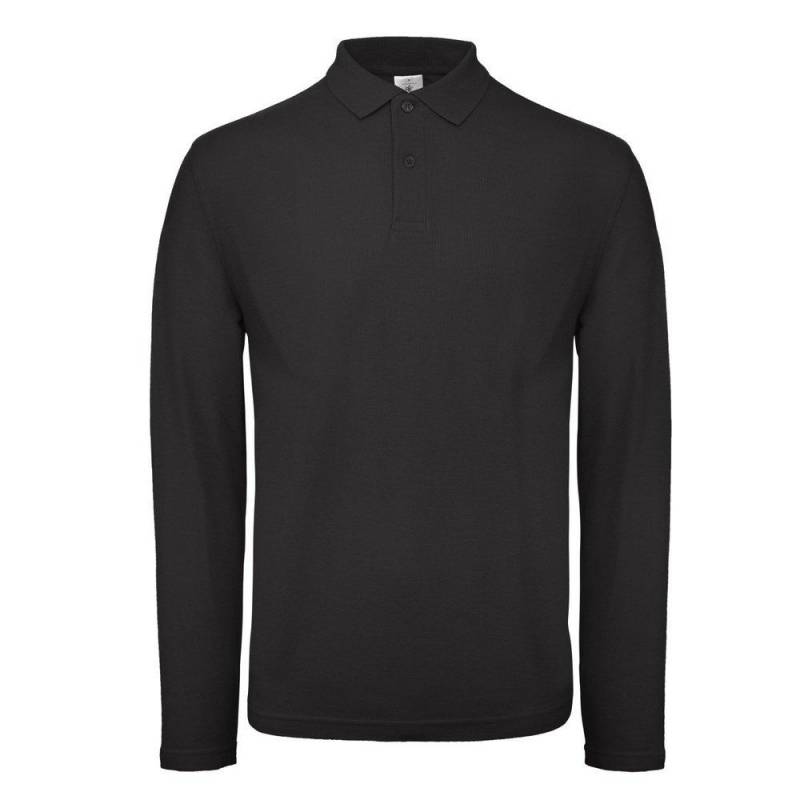 B&c Id.001 Langarm Polo Herren Schwarz 3XL von B and C