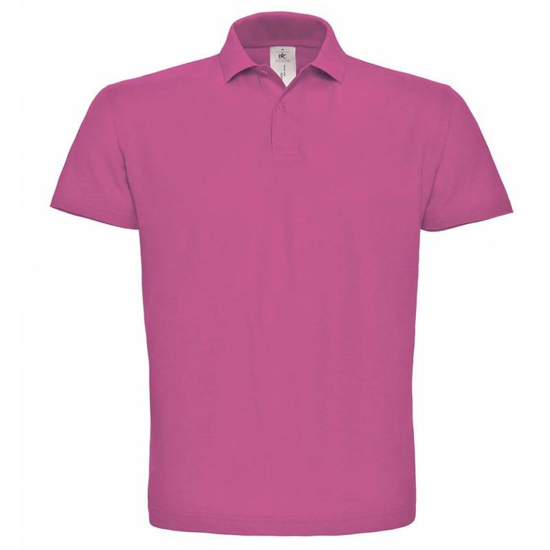 B and C - B&C ID.001 PoloShirt, Kurzarm, für Herren, Fuchsia, Größe XS von B and C