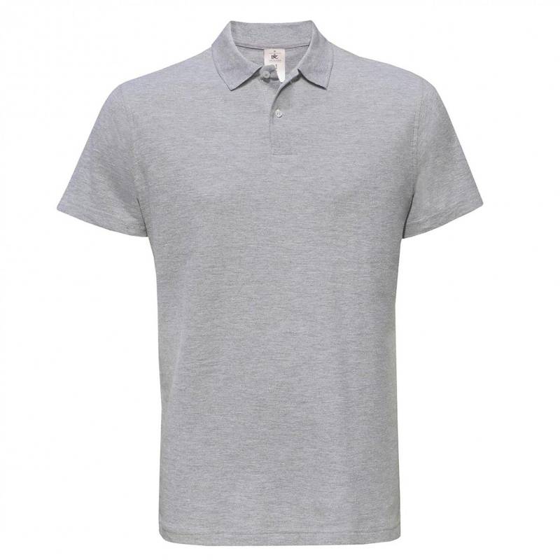 B&c Id.001 Poloshirt, Kurzarm Herren Grau 4XL von B and C