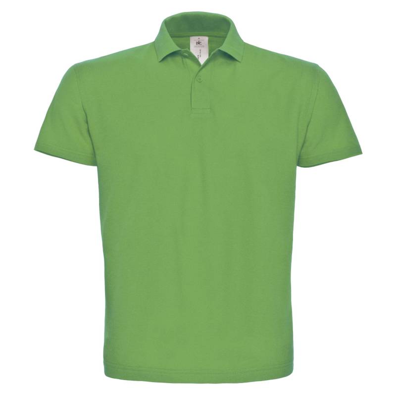 B&c Id.001 Poloshirt, Kurzarm Herren Grün M von B and C