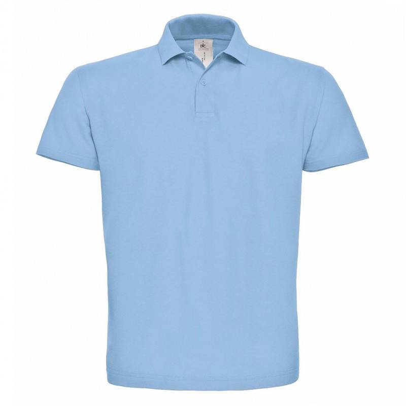 B&c Id.001 Poloshirt, Kurzarm Herren Hellblau XS von B and C