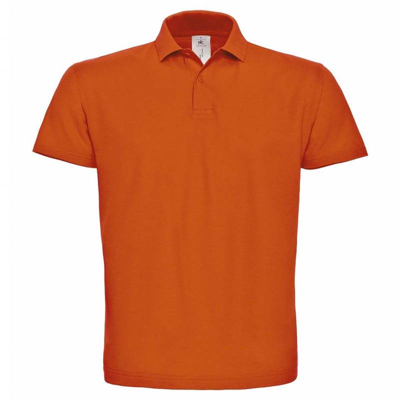 B&c Id.001 Poloshirt, Kurzarm Herren Orange XS von B and C