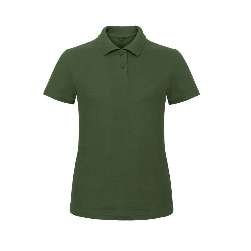 B&c Id.001 Poloshirt Polohemd, Kurzarm Damen Grün M von B and C