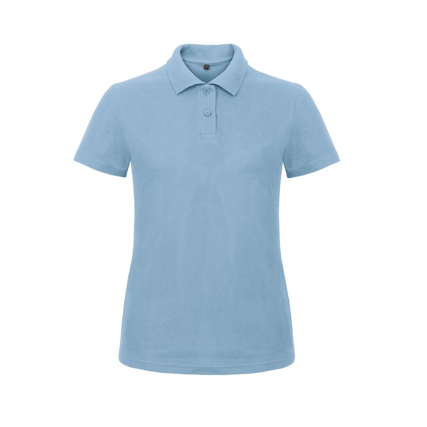 B&c Id.001 Poloshirt Polohemd, Kurzarm Damen Hellblau 3XL von B and C