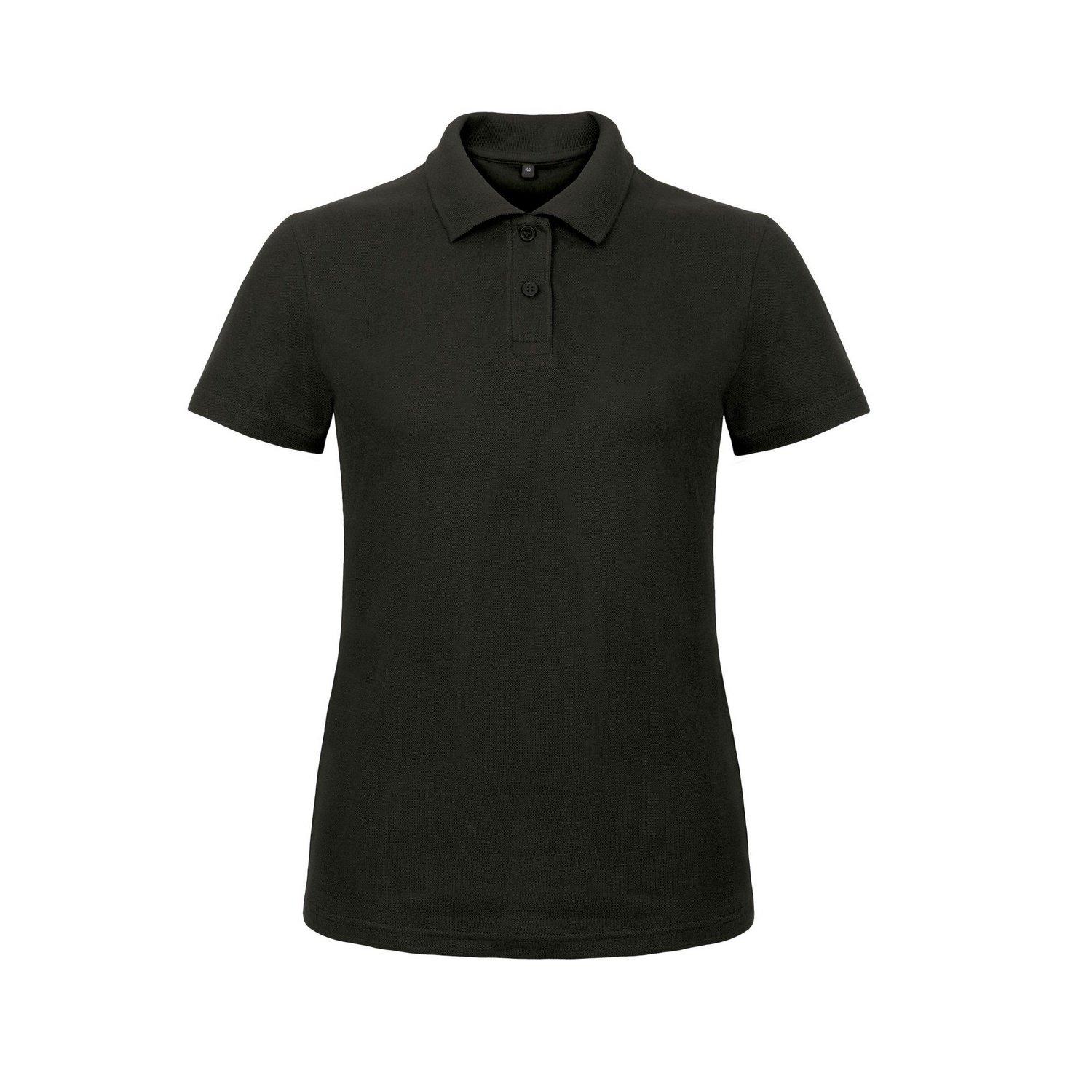 B&c Id.001 Poloshirt Polohemd, Kurzarm Damen Schwarz 3XL von B and C