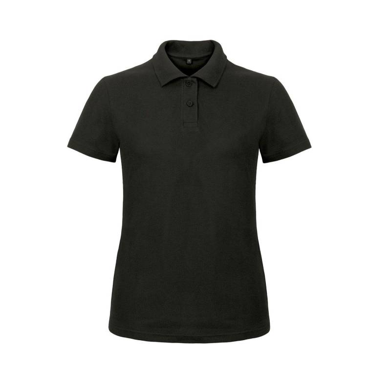 B&c Id.001 Poloshirt Polohemd, Kurzarm Damen Schwarz L von B and C