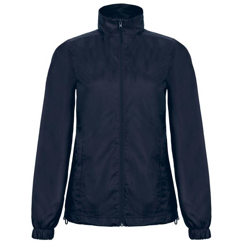 B&c Id.601 Wind Jacke Mit Kapuze, Wasser Abweisend Damen Marine S von B and C