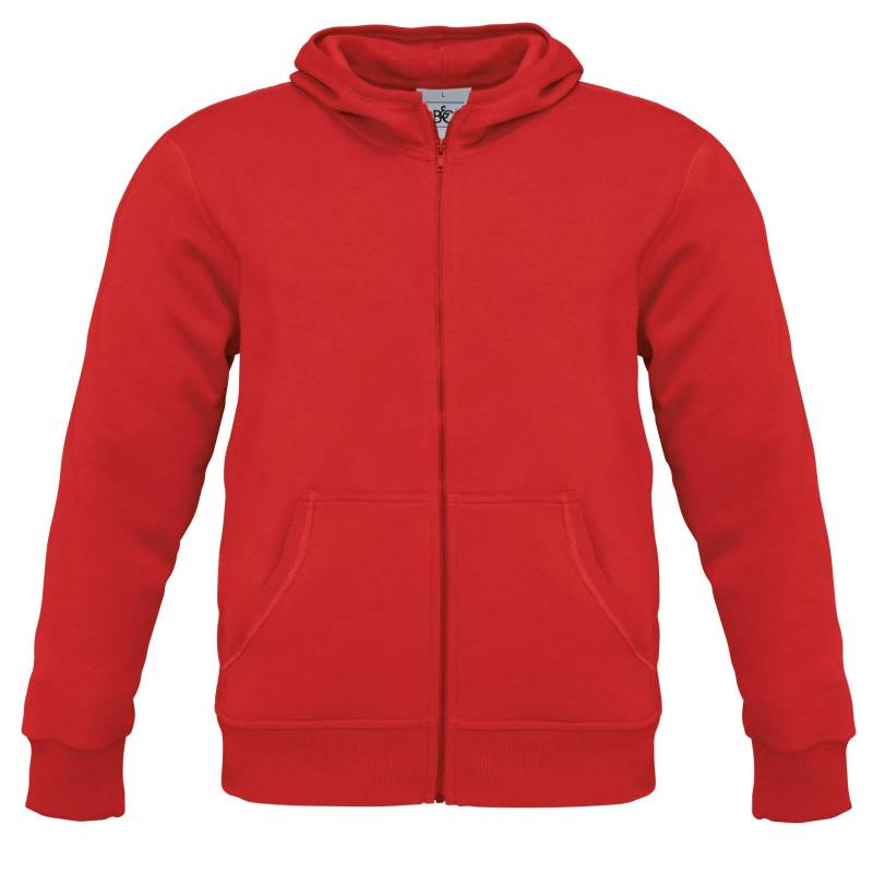 B&c Kapuzenjacke Herren Rot Bunt M von B and C