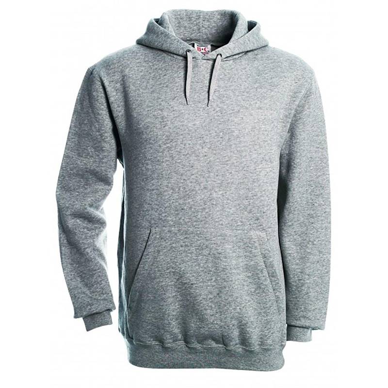 B&c Kapuzenpullover Hoodie Kapuzensweater Herren Grau L von B and C