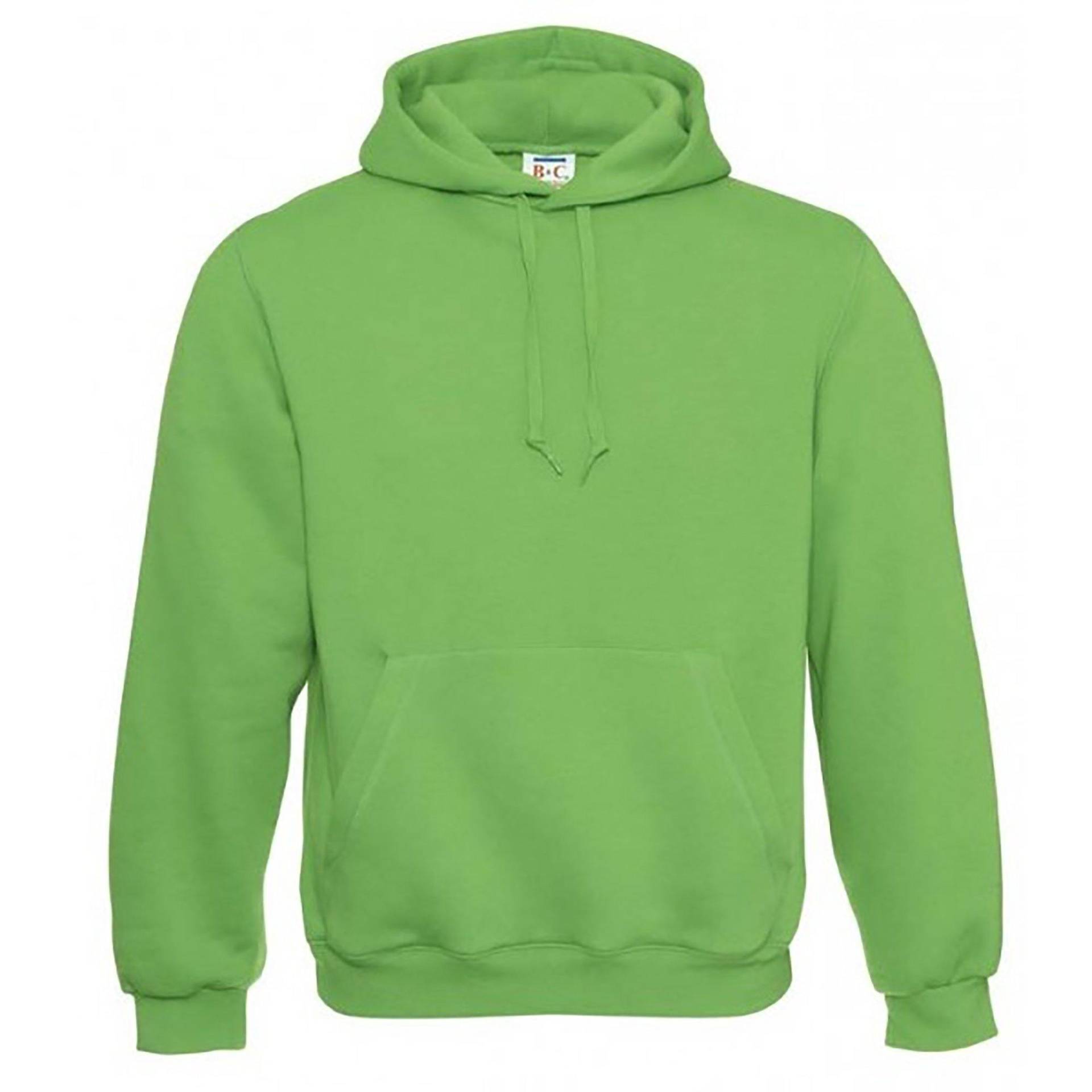 B&c Kapuzenpullover Hoodie Kapuzensweater Herren Grün XXS von B and C