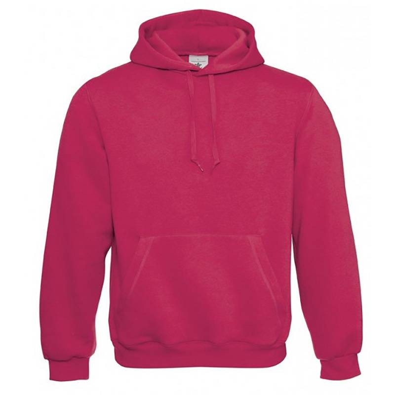 B&c Kapuzenpullover Hoodie Kapuzensweater Herren Pink XS von B and C