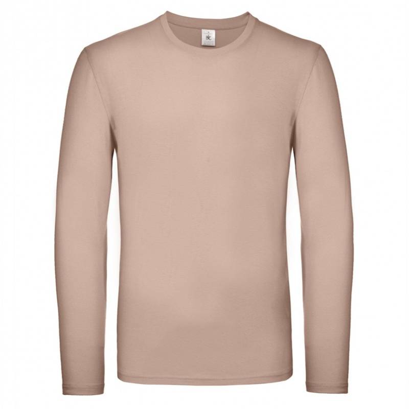 B&c Langarmtshirt #e150 Damen Altrosa L von B and C