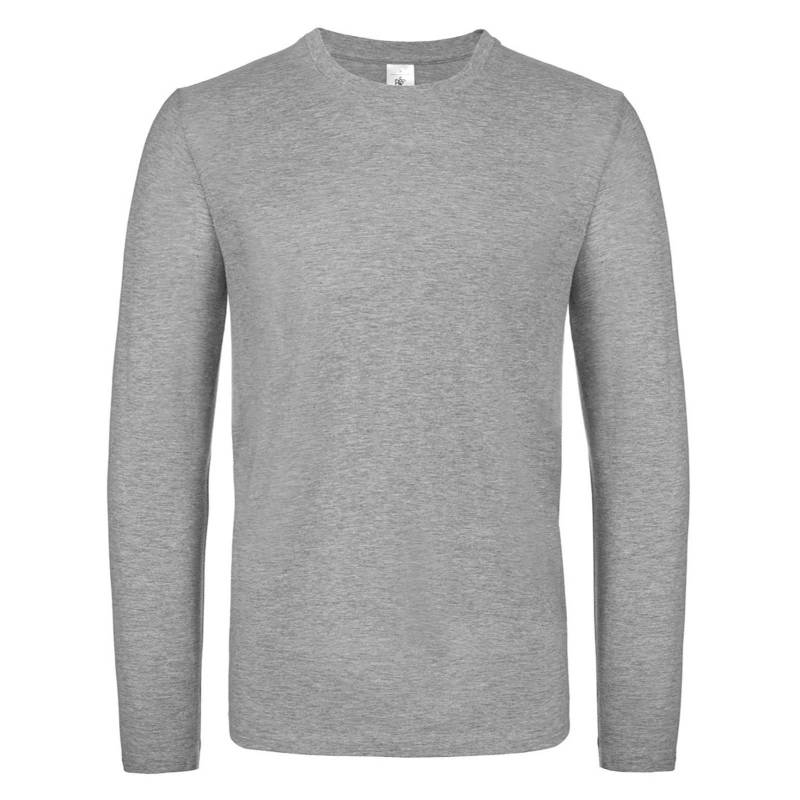 B&c Langarmtshirt #e150 Damen Grau L von B and C