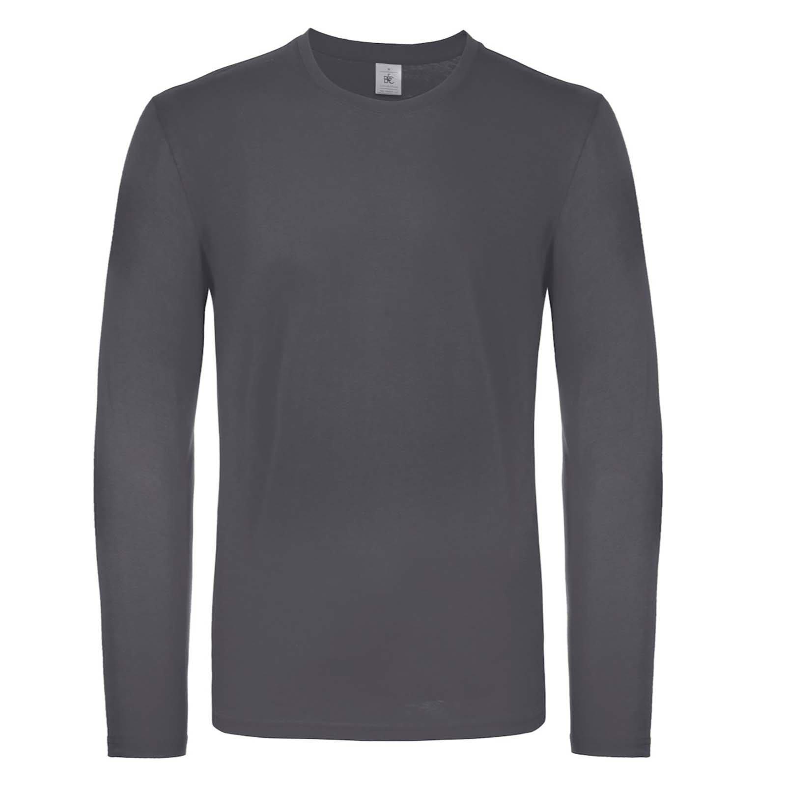 B&c Langarmtshirt #e150 Damen Grau XXL von B and C