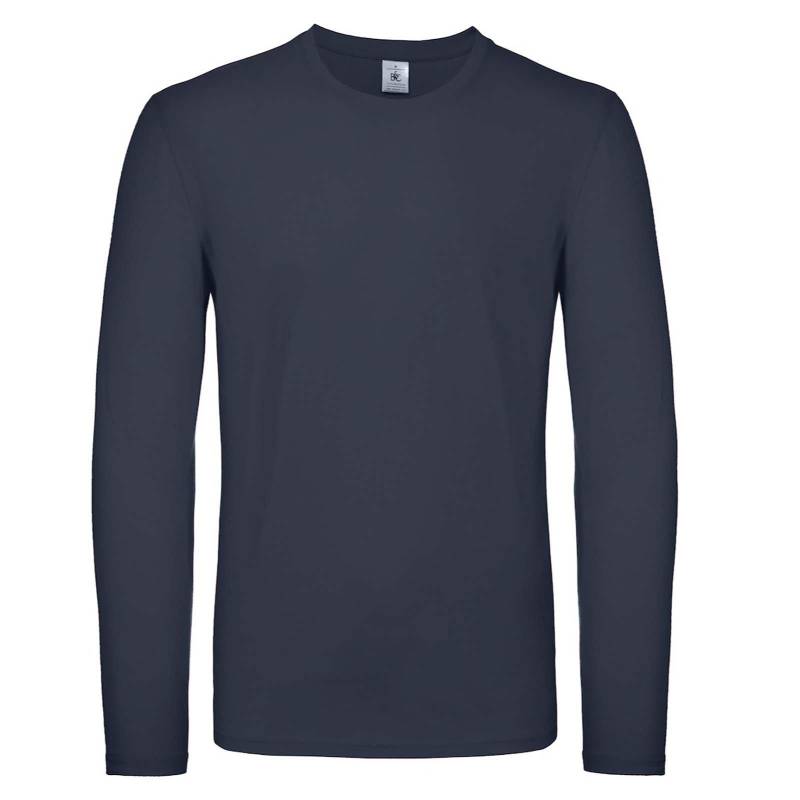 B&c Langarmtshirt #e150 Damen Marine L von B and C